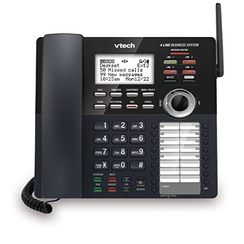 Image of VTech AM18247 Extension Deskset for VTech AM18447 Small Business System, Black