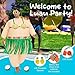 Spinosaurus Inflatable Hawaiian Luau Costume Inflatable Costume Halloween Blow Up Costumes for Adult Funny Inflatable Hula Skirt Costumes