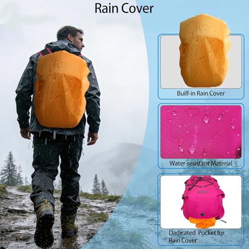 Image of WOLT Hydration Backpack 18L Hiking Water Backpack with 2L Water Bladder for Men Women, Hydration Pack for Running Cycling Biking and Climbing