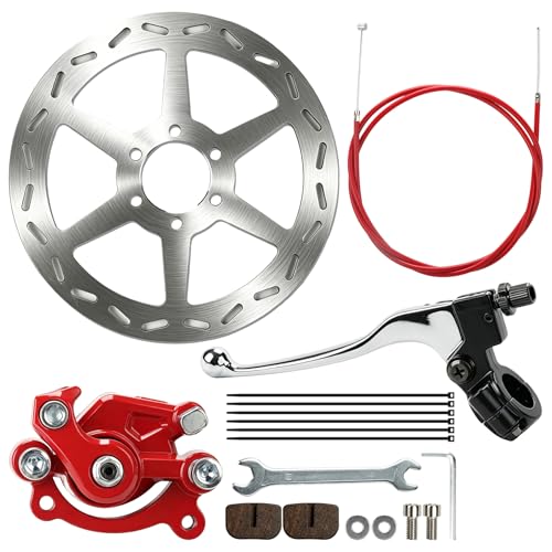 MWMNUN RED Rear Brake Caliper and Mini Bike Brake Lever