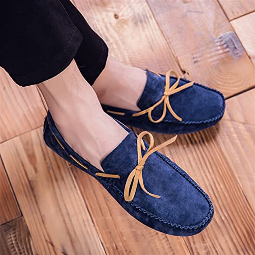 Mens Loafers Round Toe PU Leather Moccasins Boat Shoes Slip Resistant Lightweight Anti-Slip Fashion Classic Slip-ons4