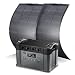 ALLPOWERS Tragbares Powerstation S2000 Pro 1451Wh 2400W AKKU Solargenerator Mobiler Stromspeicher Power Station(4000W Spitzenwert) mit 2x 100W Flexibles Solar Panel für Home Notfall Camping RV Reise