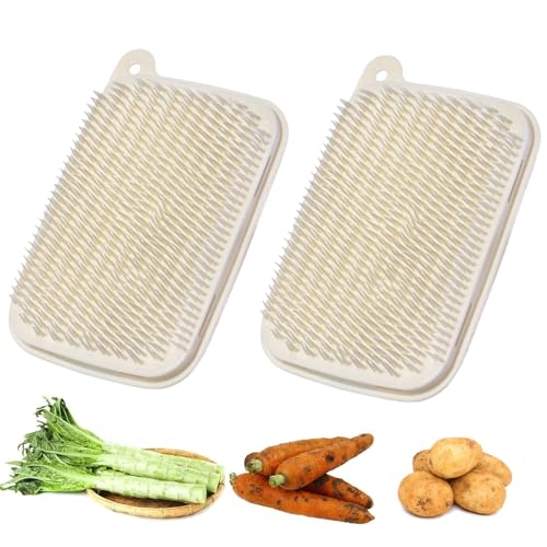 Vegetable & Fruit Brush Set with Soft Bristles, 2 pcs