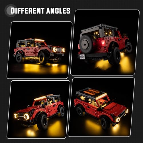 Image of Nitemode Light Kit Compatible with Lego 42213 Ford Bronco SUV, Upgraded Brightness Adjustable Lighting Accessories(No Model)