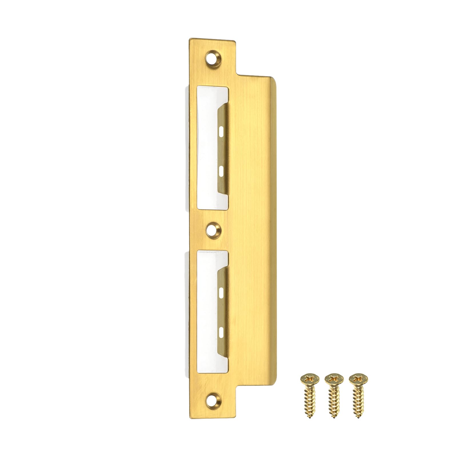 Placa de huelga de 180 mm en acero inoxidable para reforzar el cerrojo de puerta