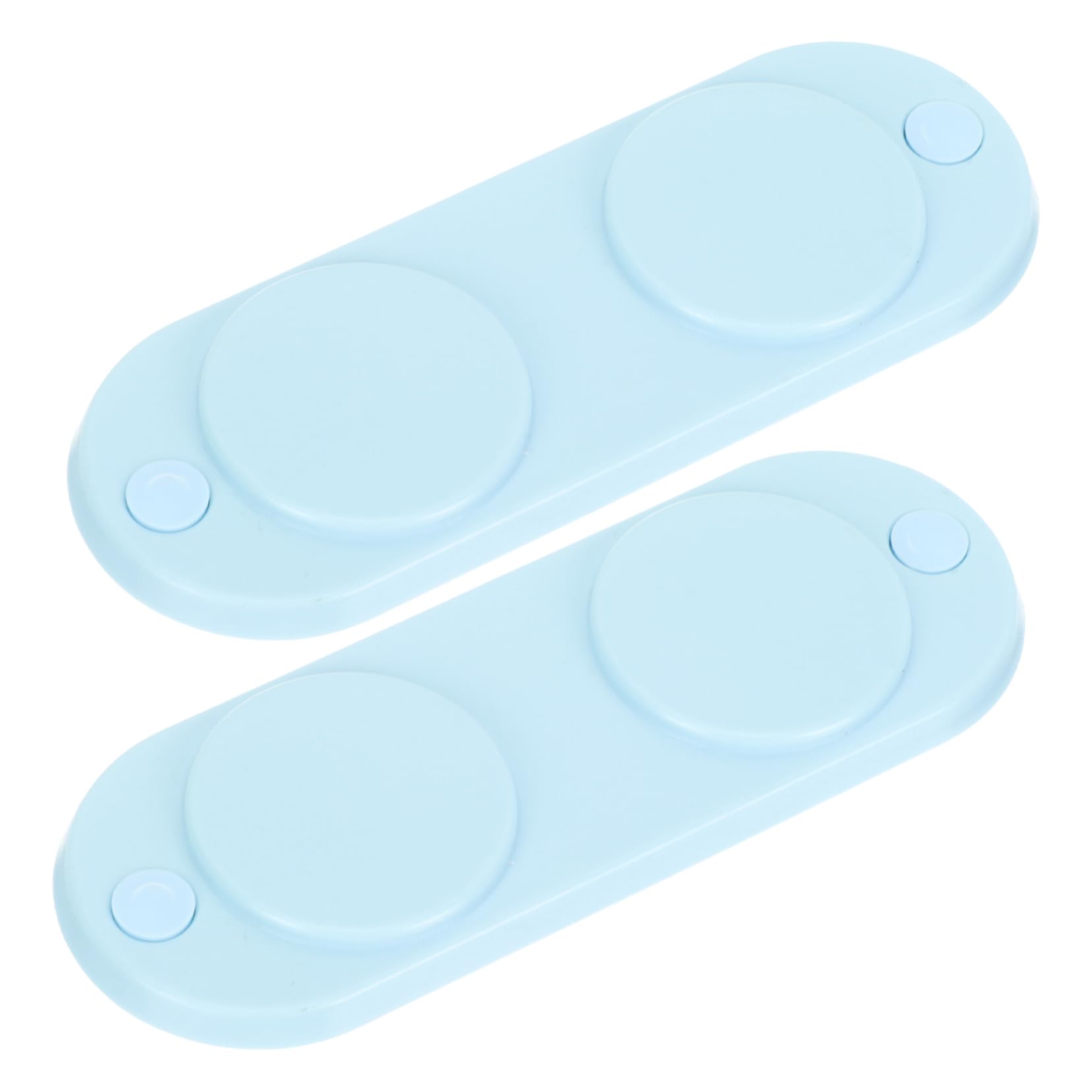 Ciieeo 1 Juego Absorbedor Magnético Herramienta Botón Imanes Cerraduras Etiquetas Junta Ganchos Magnéticos Porta Platos Libretas Estantes Para Llaves Para La Pared El Plastico Sky-blue