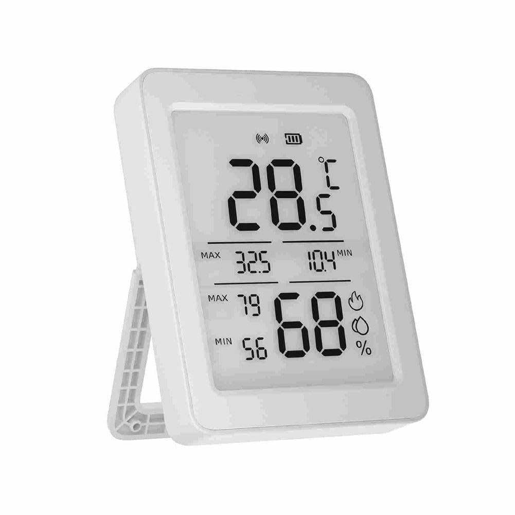 BlissfulAbode Sensor inteligente de temperatura y humedad Zigbee con pantalla LCD y monitoreo de aplicaciones