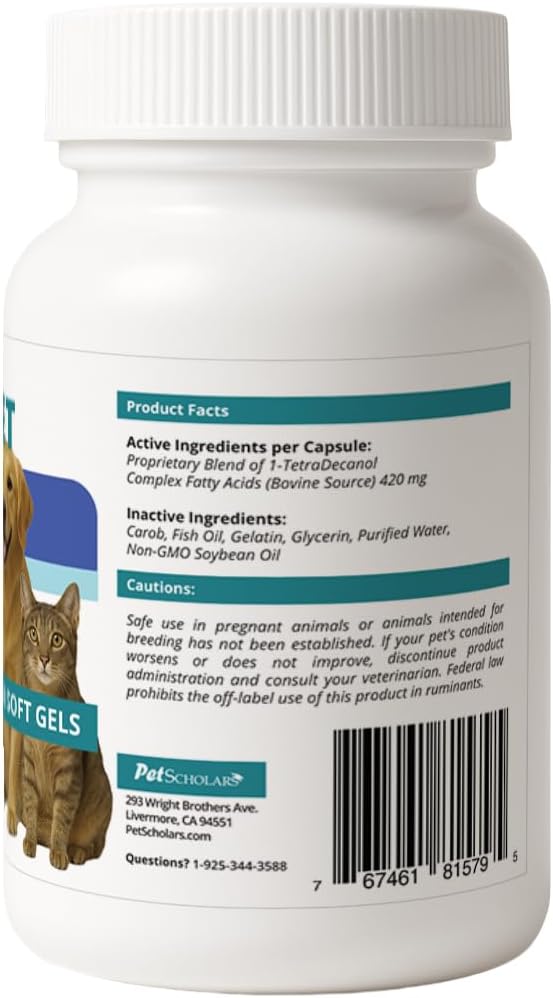 1TDC Dental & Joint Health Softgel Supplement for Dogs & Cats, Supports Oral Health, Stamina, Mobility, Muscle Strength & Recovery, Maintains Skin & Coat Health of Pets (120 Soft Gels)