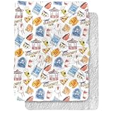 Gilmore Girls Blanket, 60'x80' Dragonfly Inn and Lukes Silky Touch Sherpa Back Super Soft Throw Blanket