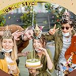 24 Pcs Party Hats for Kids Paper Headbands Crown for Boys Girls, Birthday Party Decoration Favors - Image 2