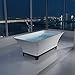 WolkeSieben WS-BT-TCS91BL-M Bathtub, Matte White,Black
