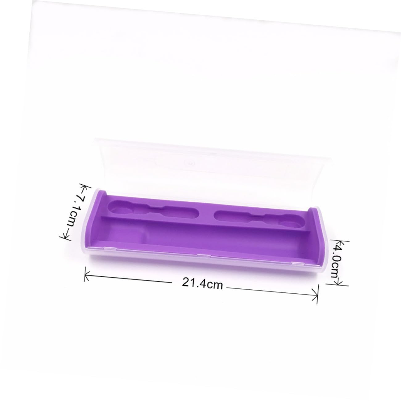 FRCOLOR 3 custodie per spazzolini da denti elettrici, da viaggio, per spazzolino elettrico, per bagni di protesici, spugna di risciacquo, viola, da viaggio, scatola portatile, Lilla, Cartella