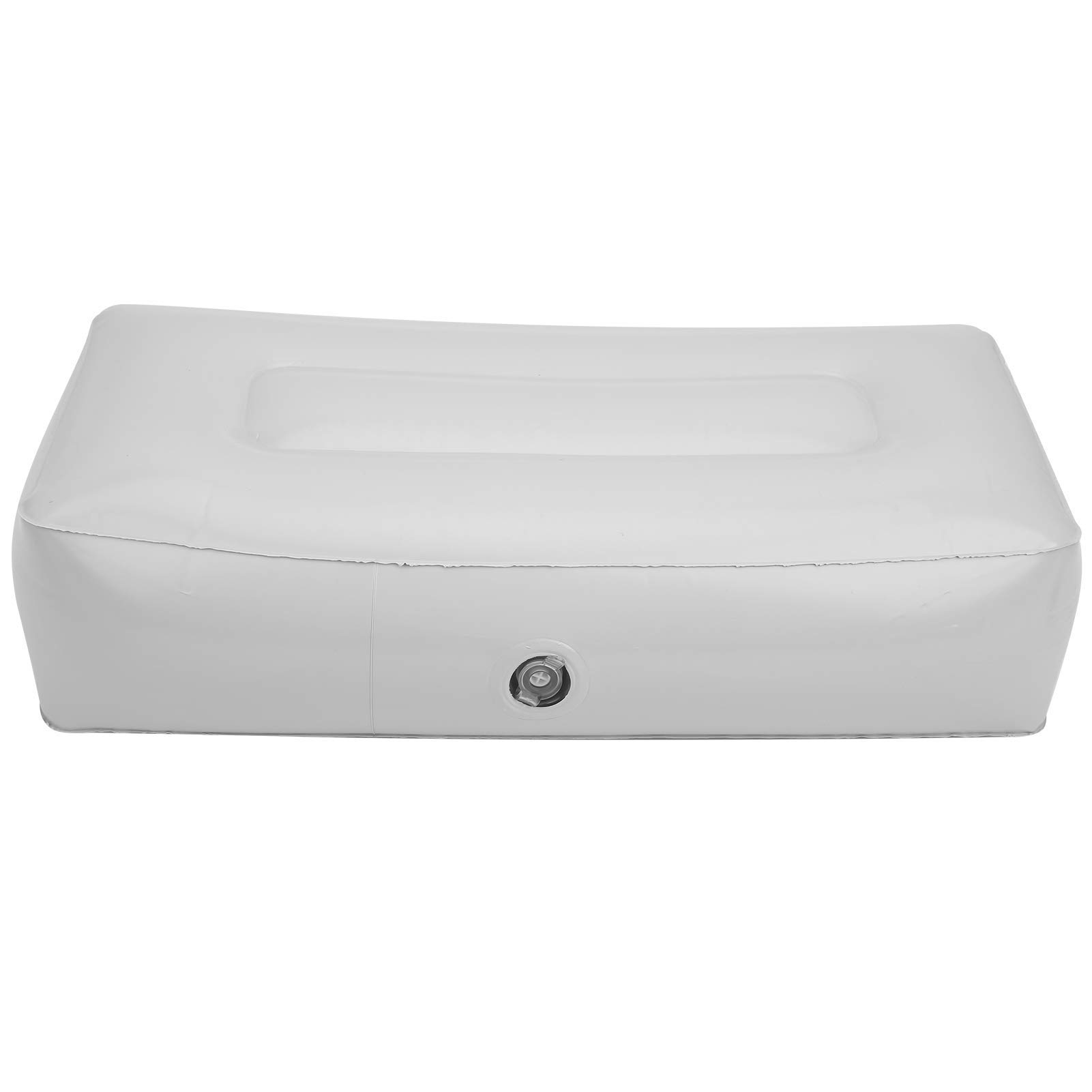 Aufblasbares Sitzkissen für Kajak Schlauchboot & Angelboot - wasserdichte Sitzunterlage mit Luftventil - Outdoor Camping Angeln Bootszubehör - Robustes PVC Material (Grau)