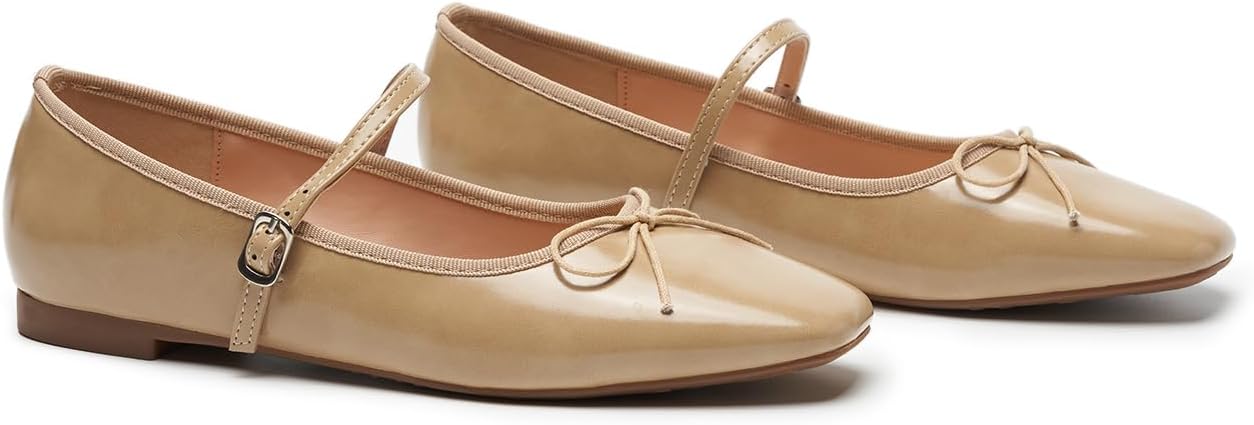 C.Paravano Flats for Women | Mary Janes Women | Ballet Flats | Office Shoes | Square Toe - Image 3
