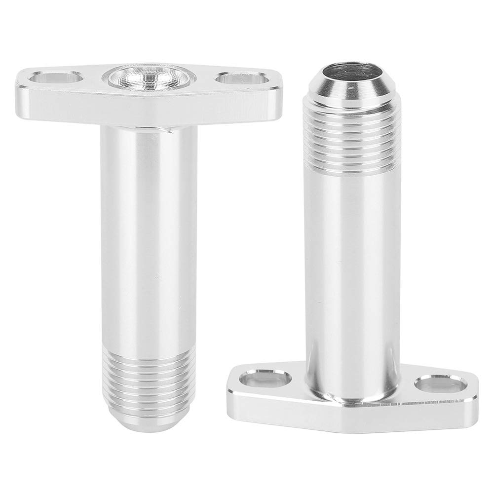 Flangia di Scarico Ritorno Olio Turbo, Flangia di Ritorno Scarico Olio Turbo in Alluminio 10AN Sostituzione Adatto per Garrett/HKS GT2560 GT2530 GT2860