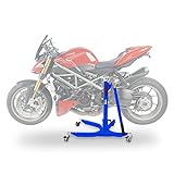 Alta precisione, perfetta aderenza di adattatore e il posizionamento molto stabile della moto, permette un facile accesso per le riparazioni, la manutenzione e la pulizia di tutte le parti ad esempio, ruote, motore e forcella. Ideale per l'inverno.