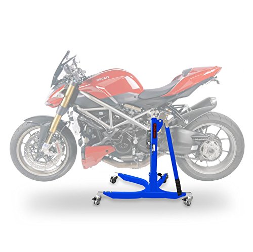 Alta precisione, perfetta aderenza di adattatore e il posizionamento molto stabile della moto, permette un facile accesso per le riparazioni, la manutenzione e la pulizia di tutte le parti ad esempio, ruote, motore e forcella. Ideale per l'inverno.