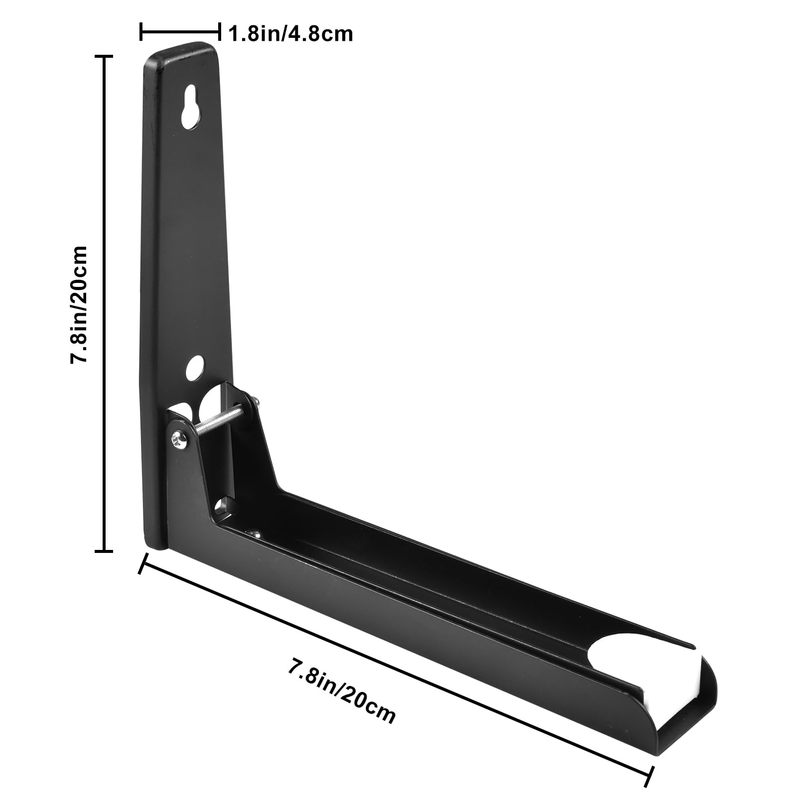 Support Mural Micro Onde,2 Pièces Acier Micro-Ondes Support,Installation Murale Micro-Ondes Support,Pliable et Télescopique,Support Mural pour Micro Ondes Noir,pour Accessoires de Cuisine à Domicile