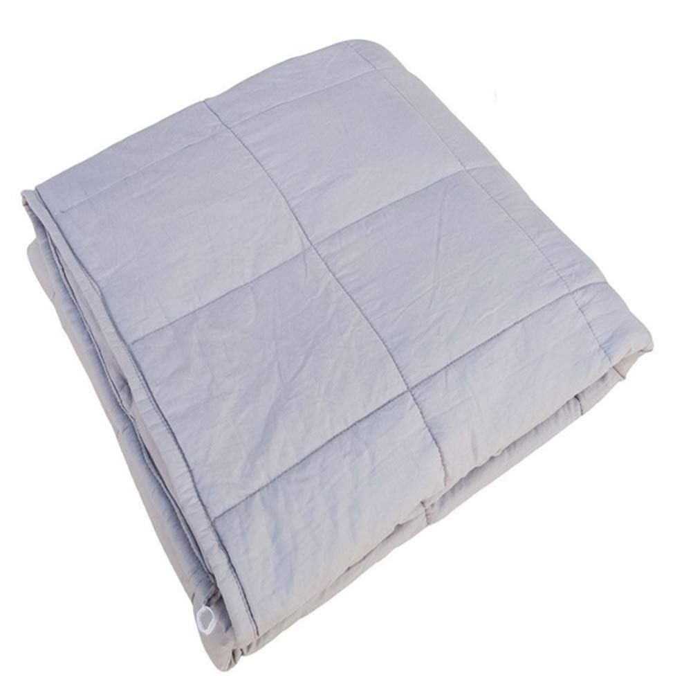 Couverture pondérée anxiété 92x122cm 3.4kg de gravité gris clair