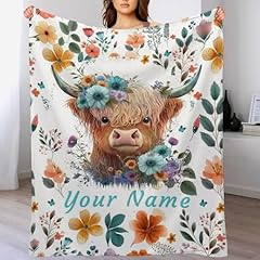 Highland Cow Blanket 1 Custom