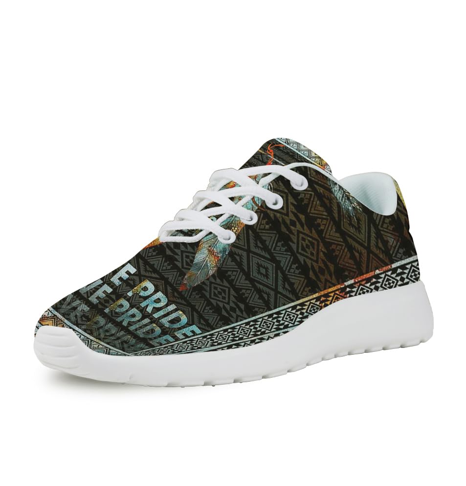 Native American Flag Shoes for Women Men Trail Running Casual Fashion Sneakers Slip-on Tennis Shoes