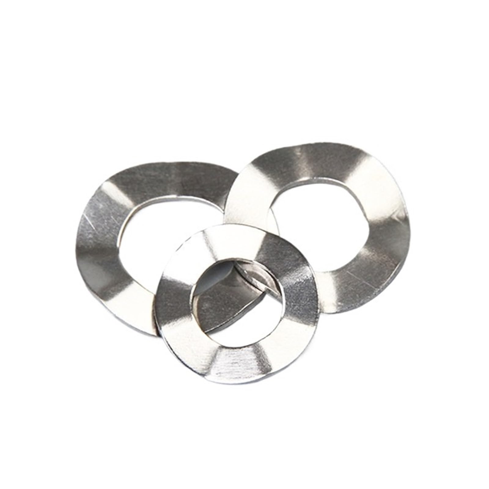 Rondelles À Ressort Ondulées En Acier Inoxydable 1000, 304 Pièces, Trois Crêtes M3/4/5(M5*10 * 0.3)