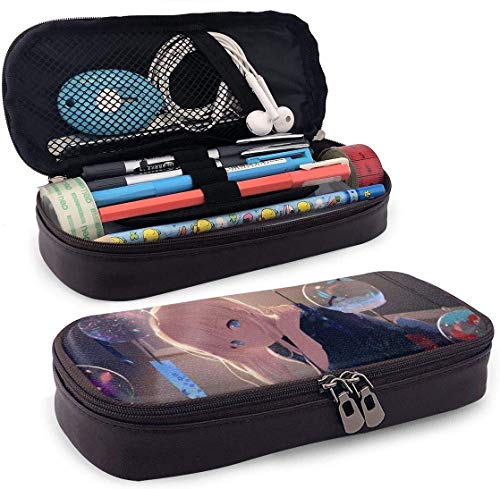Preisvergleich Produktbild Federmäppchen Großraumspeicher Stift Bleistiftbeutel Schreibtisch Organizer Praktischer Taschenhalter mit Reißverschluss - Anime Girl Blonde Kimono