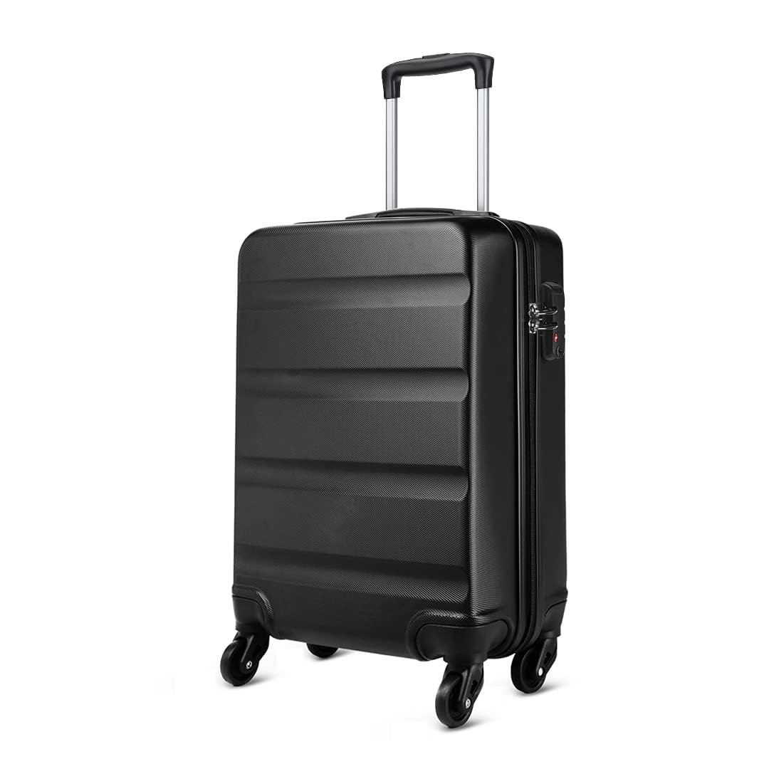 KONO Rigidi e Durata Valigia Alta Qualit ABS Valigie Trolley con 4 Ruote Rotanti e Lucchetto Combinazione Quadrante
