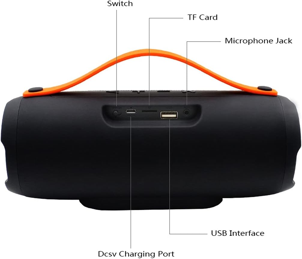 sound bars outdoor portable column wireless bluetooth speaker radio music stereo subwoofer waterproof color black