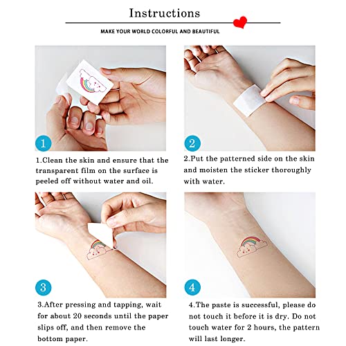 Temporary Tattoo Kids 310 Pcs Luminous Tattoos for Kids,Waterproof Mixed Kids Tattoos Stickers for Boys and Girls with Unicorn Mermaid Animal Dinosaur Space Car Shark Pirate Dessert Insect Bear Sweets