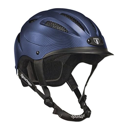 Tipperary Sportage Equestrian Sport Helmet, Small, Navy Blue