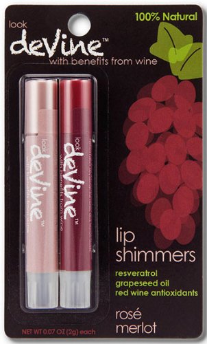 deVine Lip Shimmers Rosé & Merlot 2 Pack