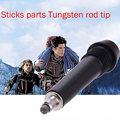 SSXY Punta de Varilla de tungsteno, Piezas de Repuesto de la Varilla de la Punta de los Postes para Bastones de Trekking estándar