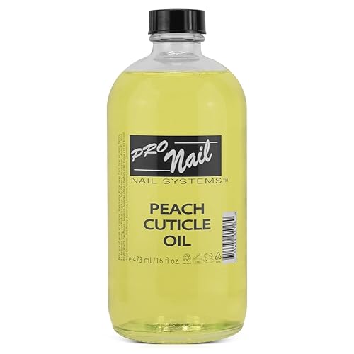 PRONAIL - Aceite revitalizante de cutículas para uñas, melocotón, 16 onzas, fuerza profesional, pedicura y manicura, hidrata y fortalece uñas y