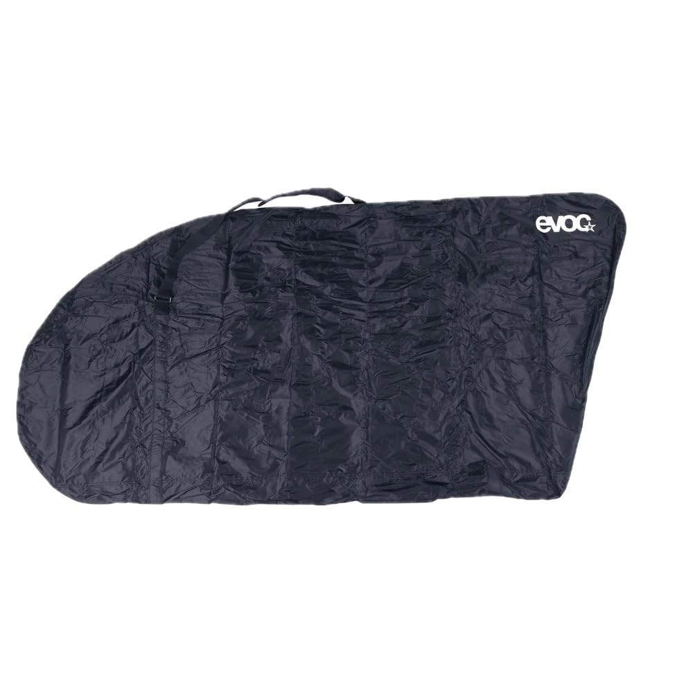 EVOC BIKE COVER MTB Torba rowerowa do rowerów górskich, torba transportowa do rowerów na podróże pociągiem (ochrona hamulców tarczowych, lekka i wytrzymała walizka rowerowa, nieskomplikowana), czarna