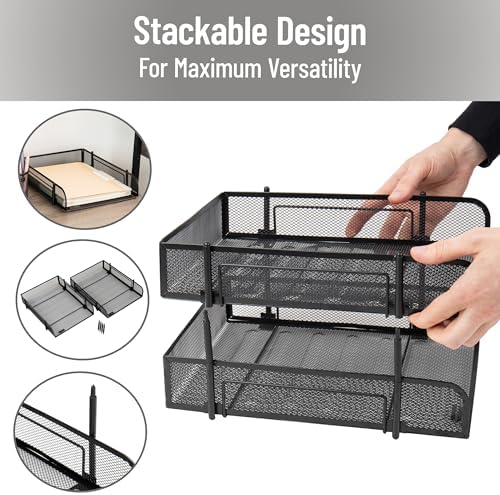 Mind Reader 2'li paket dosya klasörü, 2 parça, istiflenebilir, siyah - Görsel 4