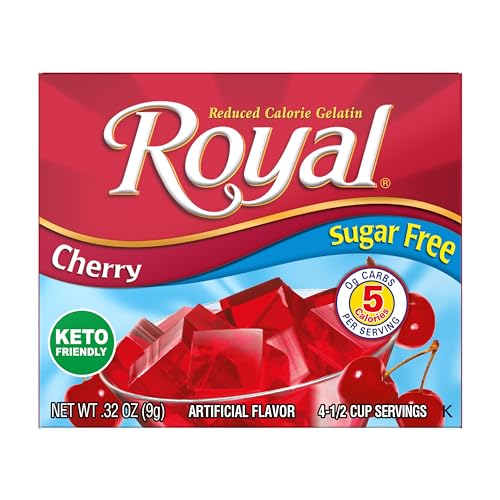 image for Royal Gelatin Sugar Free Variety Pack of 12-3 Boxes Each - Strawberry,