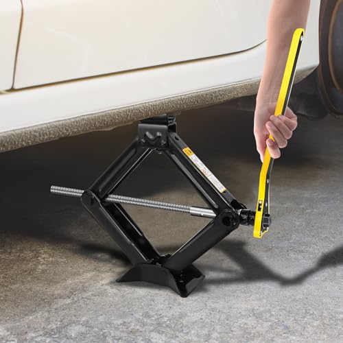 2 Tonnen (4409 lbs) Scherenwagenheber mit arbeitssparendem Ratschenschlüssel für die meisten...