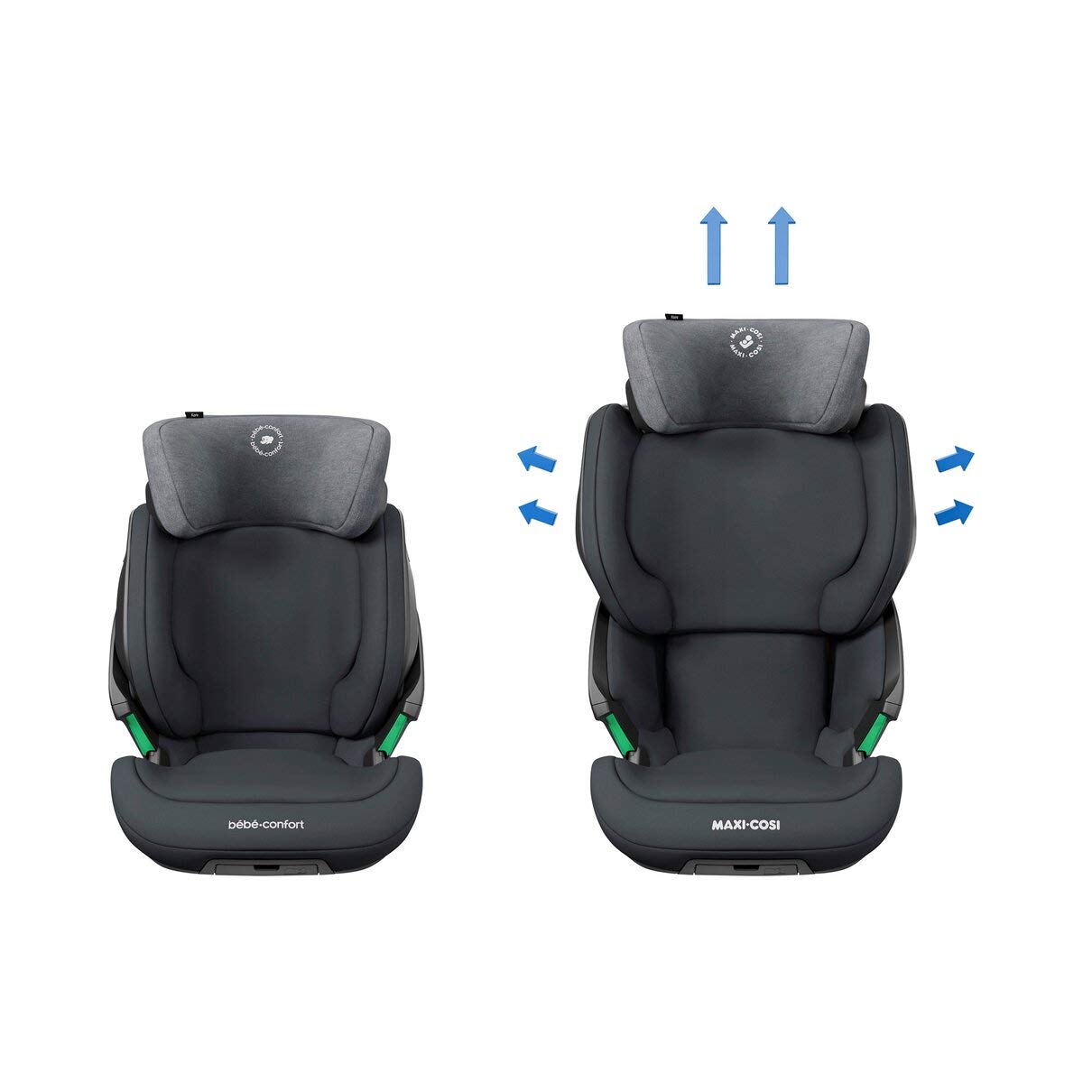 Maxi-Cosi Kore i-Size Seggiolino auto per bambini 3,5 - 12 anni, 100 - 150 cm, ISOFIX, Altezza/Larghezza regolabile, Sistema di protezione laterale SPS Plus, Authentic Graphite