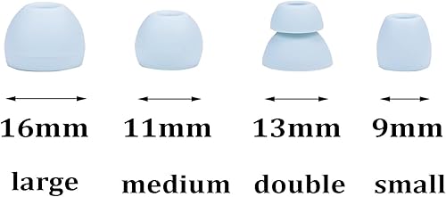 Miniatura 3 de Juego de auriculares de silicona de repuesto para auriculares inalámbricos Powerbeats Pro, 8 pares (azul)