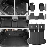JOULARISE Floor Mats Set for Lexus RX350/RX350h/RX500h 2023 2024 2025 2026, All Weather TPE Floor Liners Backrest Mat Trunk Mat Cargo Liner Door Sill Guards Accessories for RX350/RX350h/RX500h