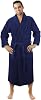 Stars and Stripes NAVY BLUE Bathrobe UNISEX shawl collar LUXURY 100% COTTON Terry Towel Bathrobes, terry bath robe, 450 GSM cotton bathrobe