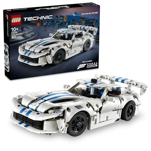 LEGO Technic Auto Sportiva Dodge Viper GTS-R - Modello di Macchina Giocattolo con Motore V10, Sterzo e Differenziale - Regalo per Gamer, Bambini e Fan degli Sport Motoristici da 10 Anni in su - 42234