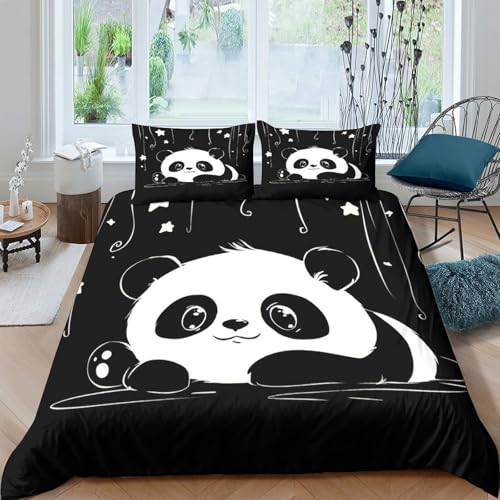 Parure de lit singe mignon 3D housse de couette microfibre respirante ado double 200x200cm - 4