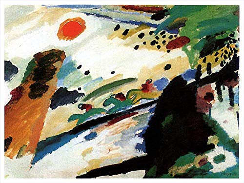 Peinture à l'huile Kandinsky peinte à la main par des professeurs d'art