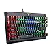 Produktbild EagleTec KG040 Mechanische Gaming Tastatur Blaue Schalter für PC Gamer, Büro, 87 Tasten Kompakte Ergonomisches Design DE QWERTZ (RGB Beleuchtet)