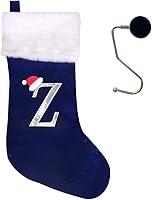 Vista 79 de Soporte para Medias de Navidad con Monograma de 20 Pulgadas Color Rojo Vino con Letras, Medias de Navidad Súper Suaves, Medias Grandes