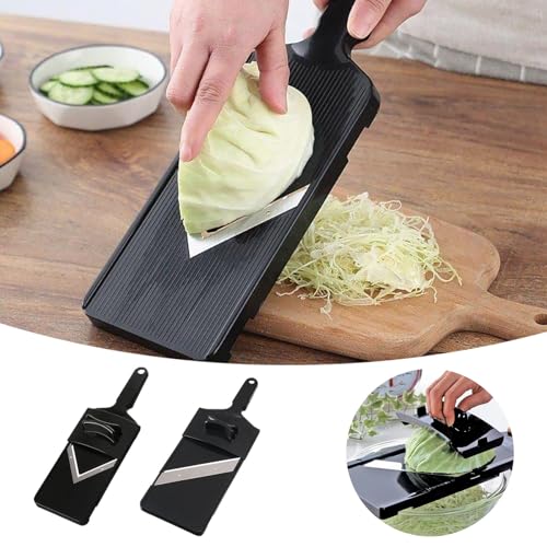 Generic Cabbage Slicer With 0.04 Inch Wide Sharp Sharp Slice Whole Half With Holder Cabbage Grater Vegetable Slicer Japanese Shavings Slicing Handle Chopping thumb #7