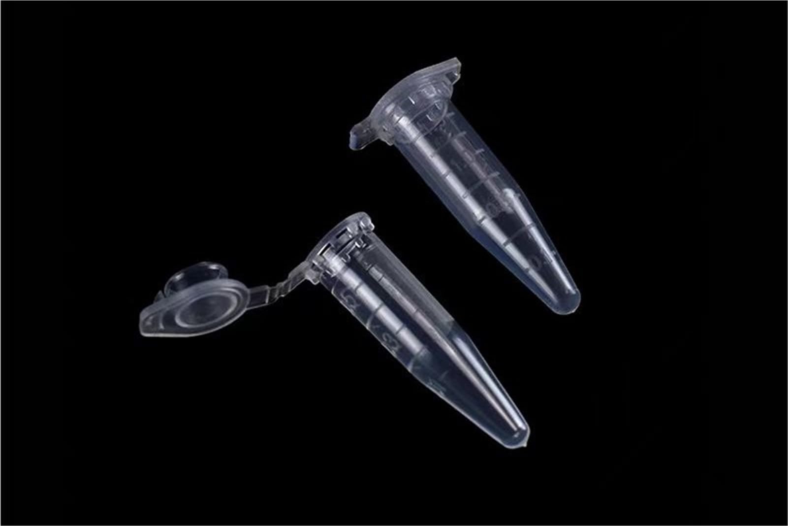 1000 unids/Lote 0,5 ml Laboratorio Claro Marca en Forma de V Tubo de centrífuga de plástico a Escala