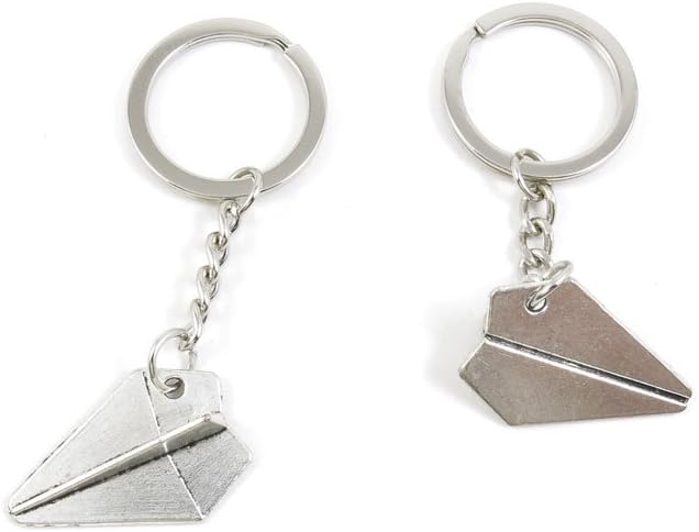 1 Pieces Keyring Key Ring V7HB4 Paper Airplane Keychain Automotive Car Door Key Tags Findings Charms Chains